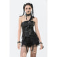 Dark in Love Vespera One-Shoulder Spiked Faux Leather Corset Top