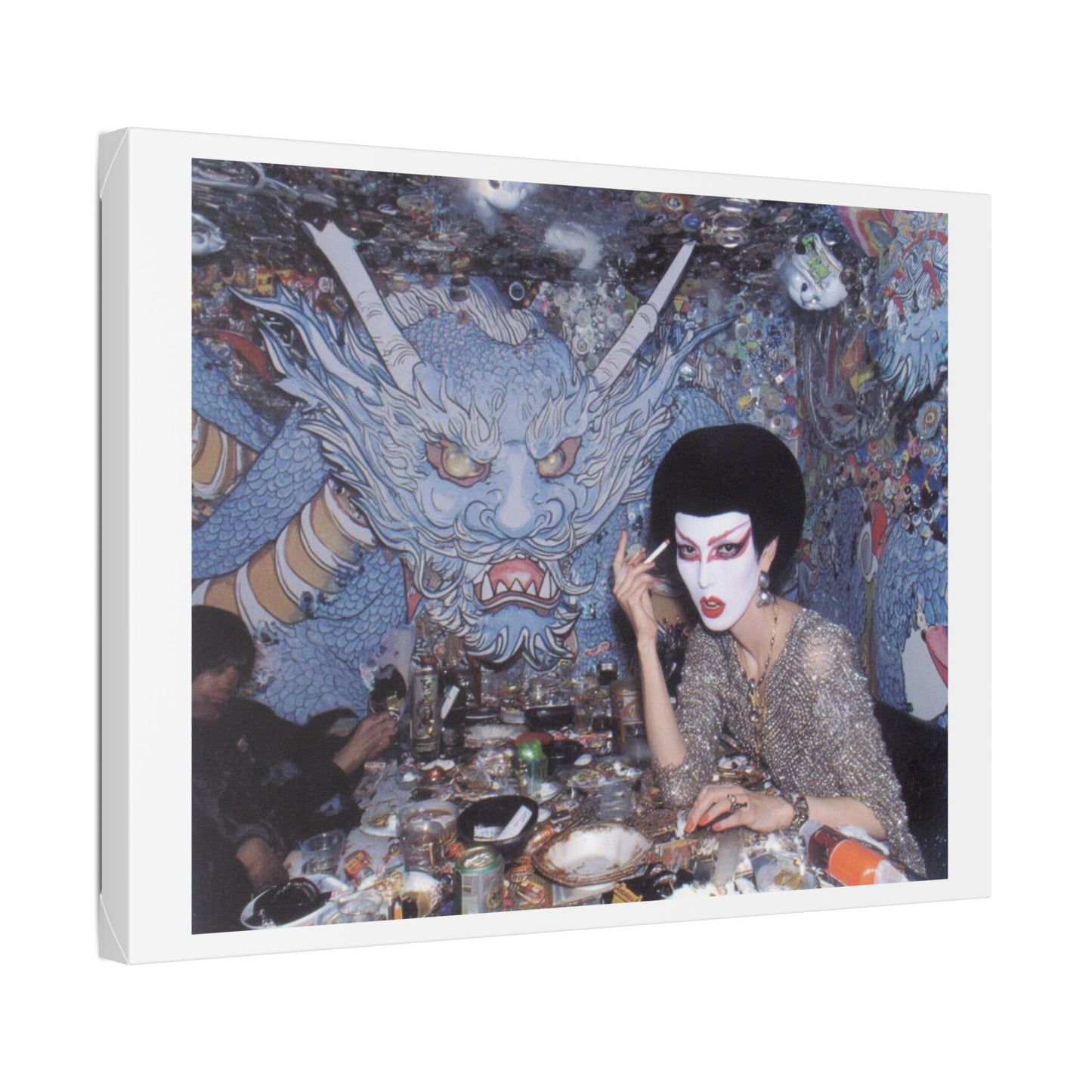 Psychedelic Japan V Abstract Art 'Designed by 'AI Canvas Art Print