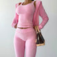 Sportswear Three-Piece. Zipper Hoodie Top, Vest and Pants Casual Suit