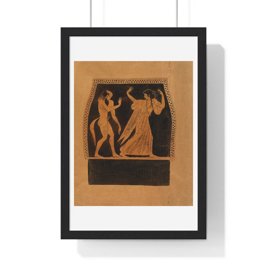 Copy of a Greek Vase Painting, from the Original, Framed Art Print