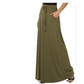 Vireous Full Size Soft Rayon Drawstring Waist Maxi Skirt