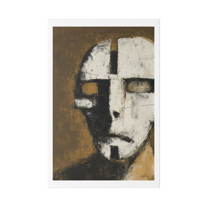 Brutalist Portrait Art II 'Designed by AI' Canvas Art Print
