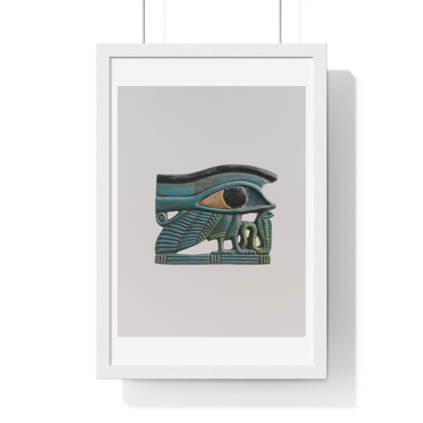 Wedjat Eye Amulet (circa 1070-664 BC) from the Original, Framed Art Print