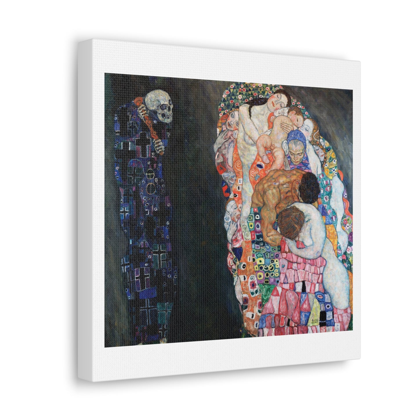 Death and Life (1910-1915) by Gustav Klimt, Art Print on Canvas, Stretched