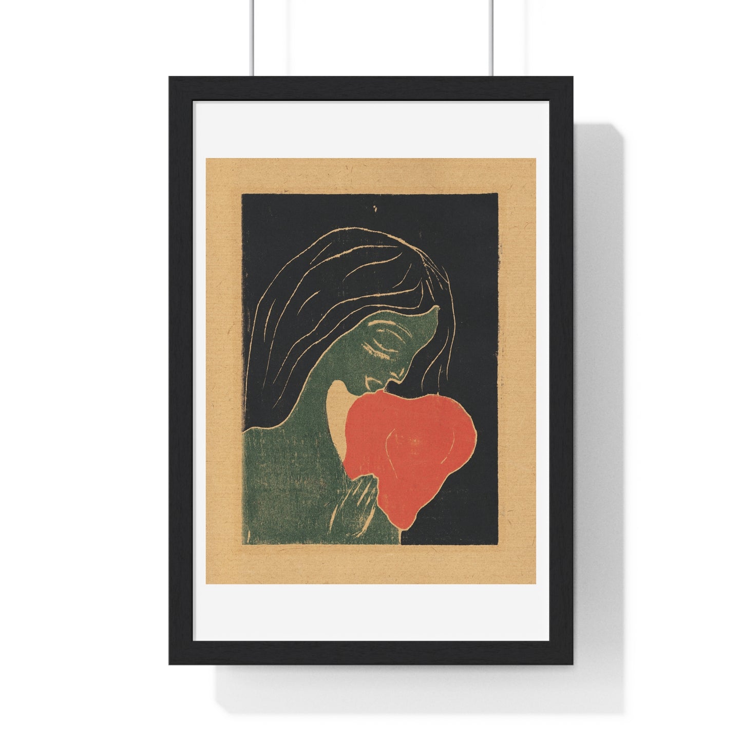 The Heart (1898–1899) by Edvard Munch, from the Original, Framed Print