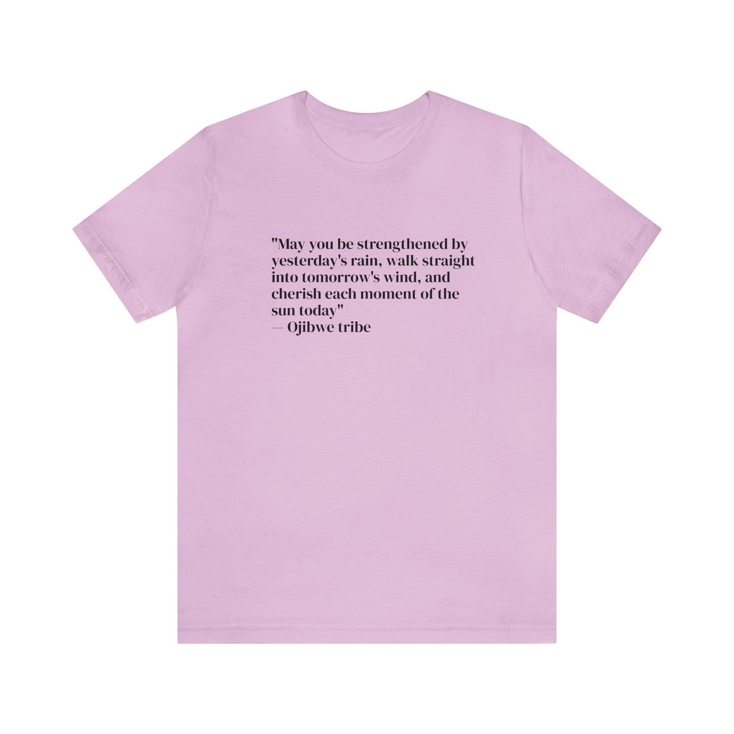 'Gratitude' Ojibwe Tribe Quote, Soft Jersey T-Shirt