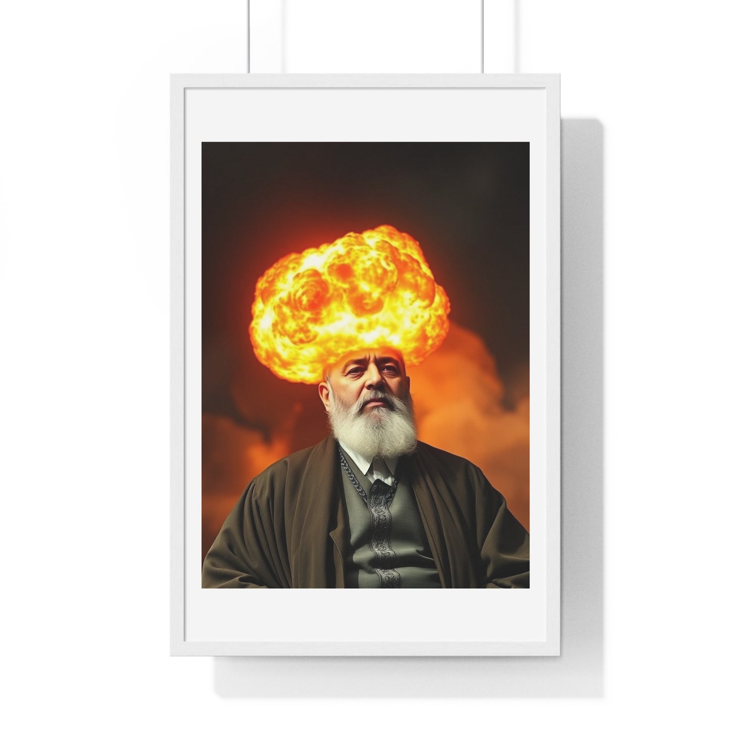 Mind Blowing, Photorealistic Art 'Designed by AI' Framed Print