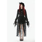 Dark in Love Sabina High-Low Sheer Lace Skirt in Black