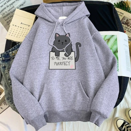 To Me You are Purrfect, Positive Vibes Women's Hoodie