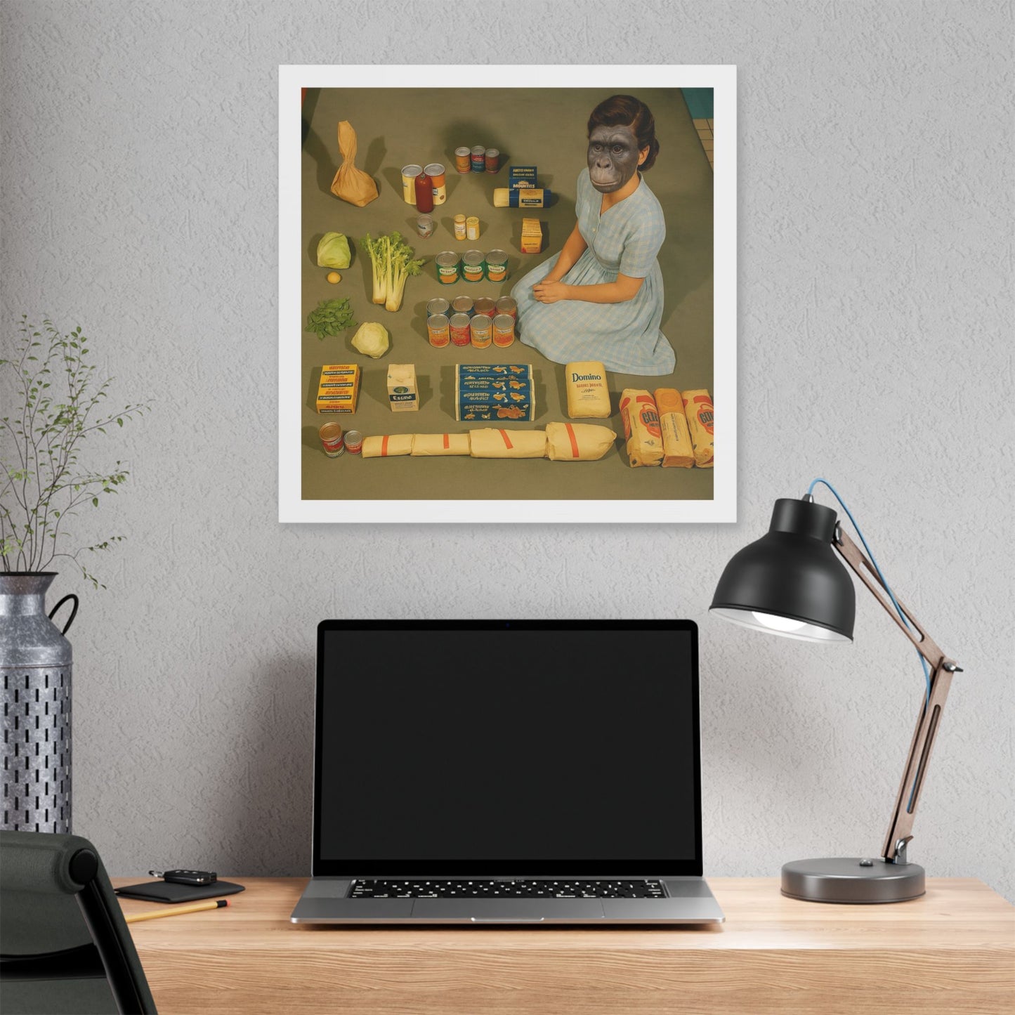 Grotesque Theatre 'Designed by AI' Canvas Art Print