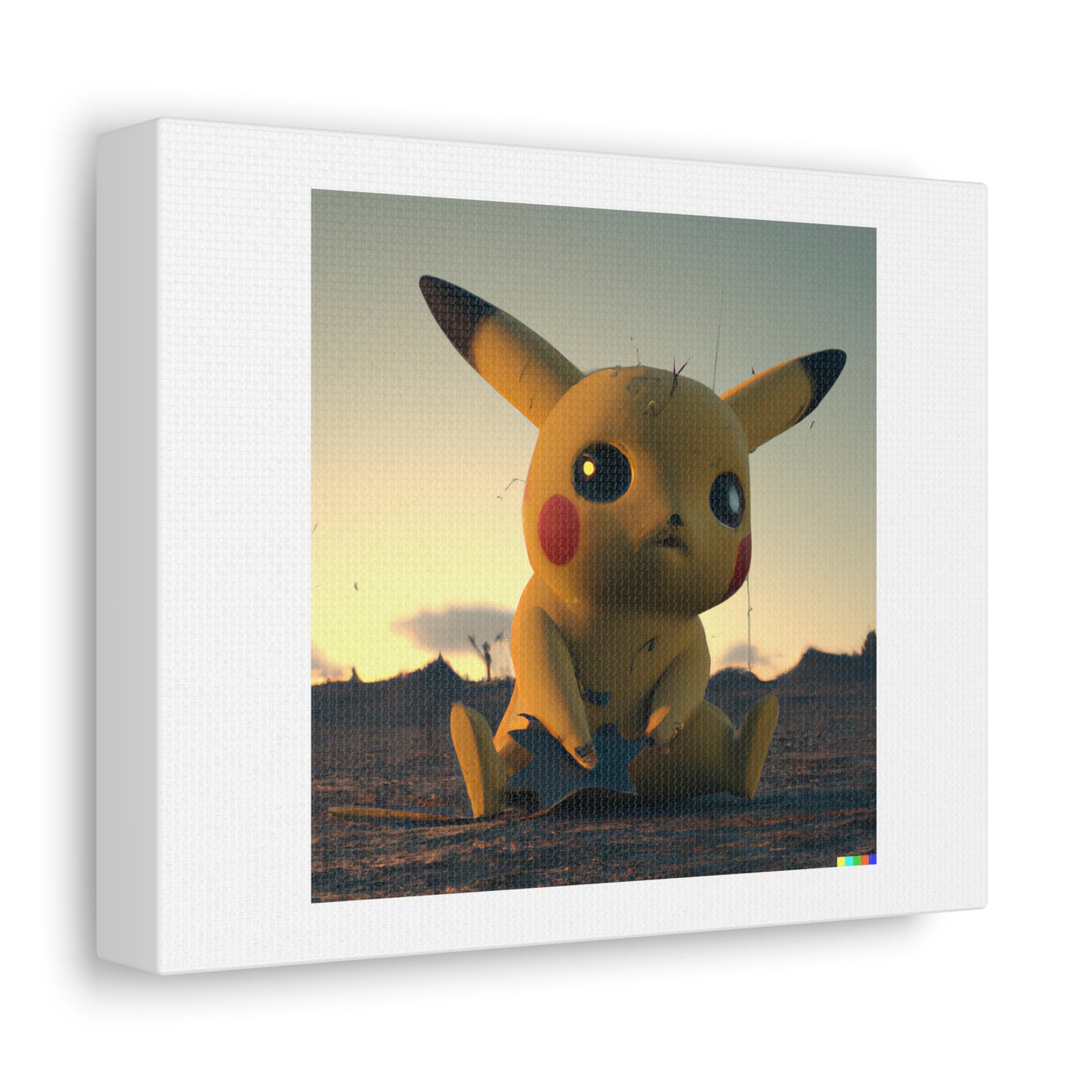 Pokémon Character Cinematic Portrait digital art 'Designed by AI' on Canvas