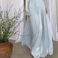 Socialite French-Look Long Neck Round Waist Flowing Long Dress