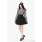 Dark in Love Striped Ruffle Victorian-Inspired Lolita Dress