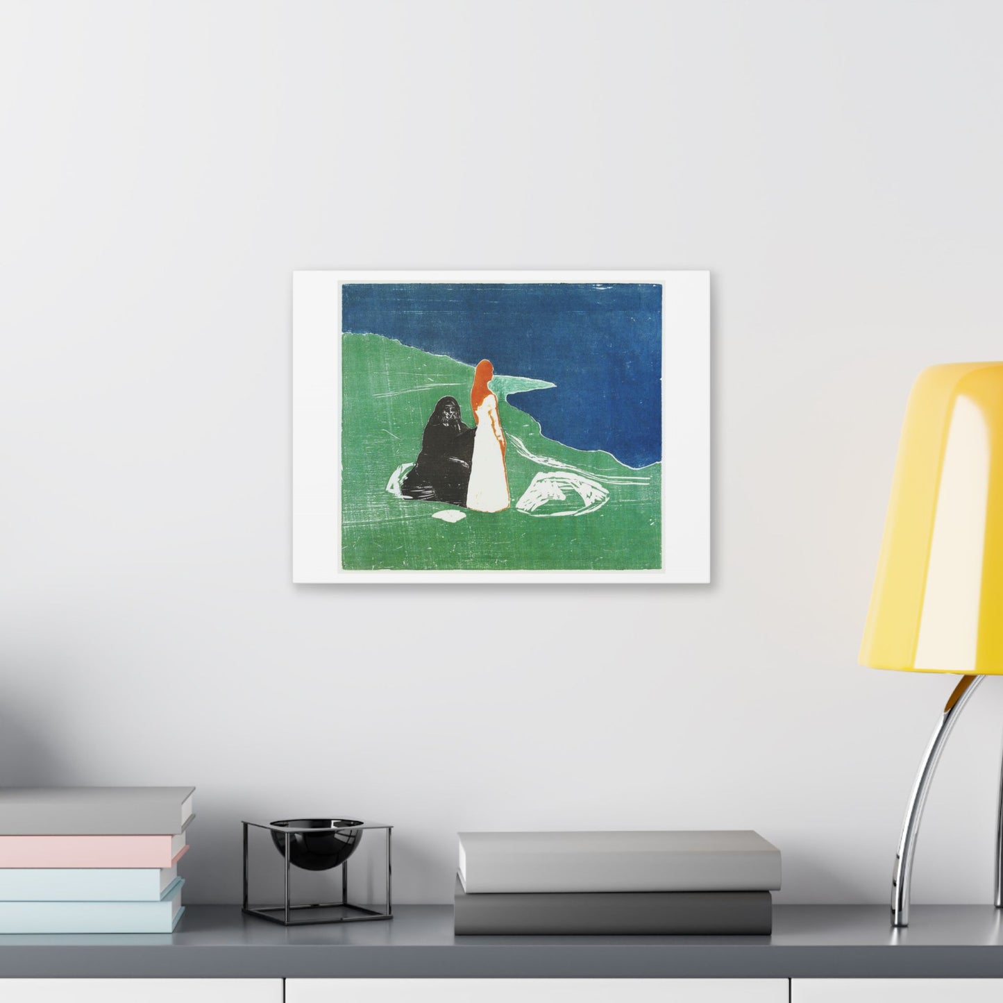 Two Women on the Shore (1898) by Edvard Munch, from the Original, Canvas Art Print