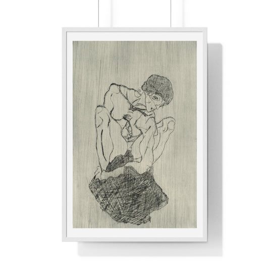 Das Graphische Werk von Egon Schiele (1971) by Egon Schiele, from the Original, Framed Art Print