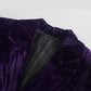 Vireous Women's Purple Velvet Warm Coat