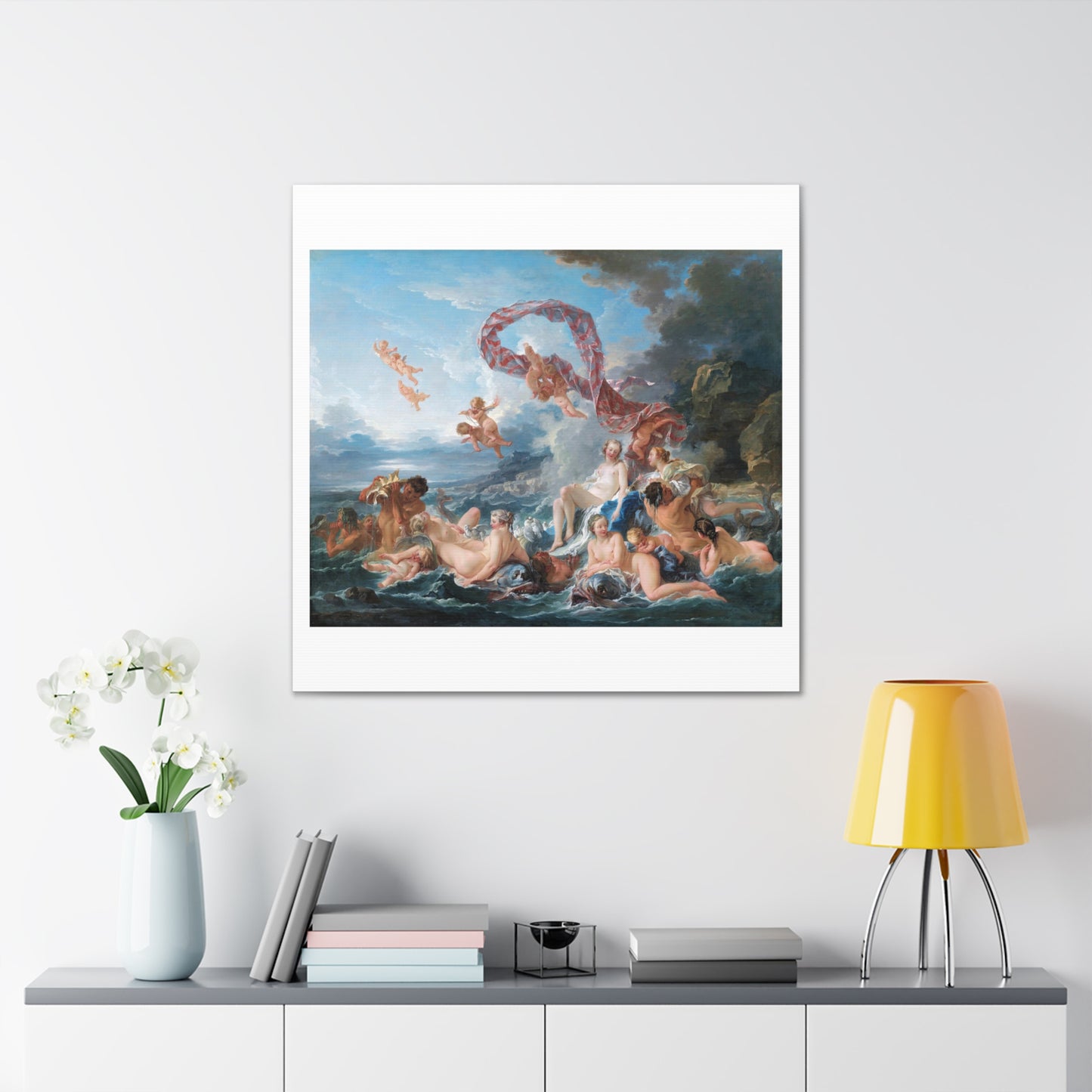 The Triumph of Venus (1740) by François Boucher, Art Print from the Original on Canvas