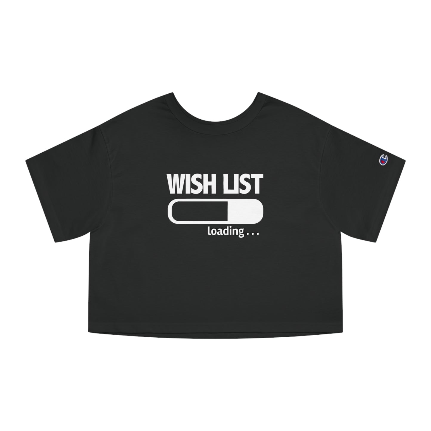 Wish List Loading, Women's Cropped T-Shirt