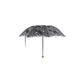 Dark in Love Belladonna Embroidered Folding Parasol in Black