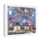 Psychedelic Japan Abstract Art 'Designed by 'AI Canvas Art Print