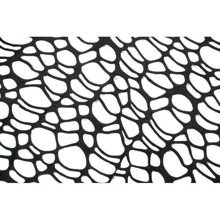 Dark in Love Darcy Black Distressed Net Women's Top