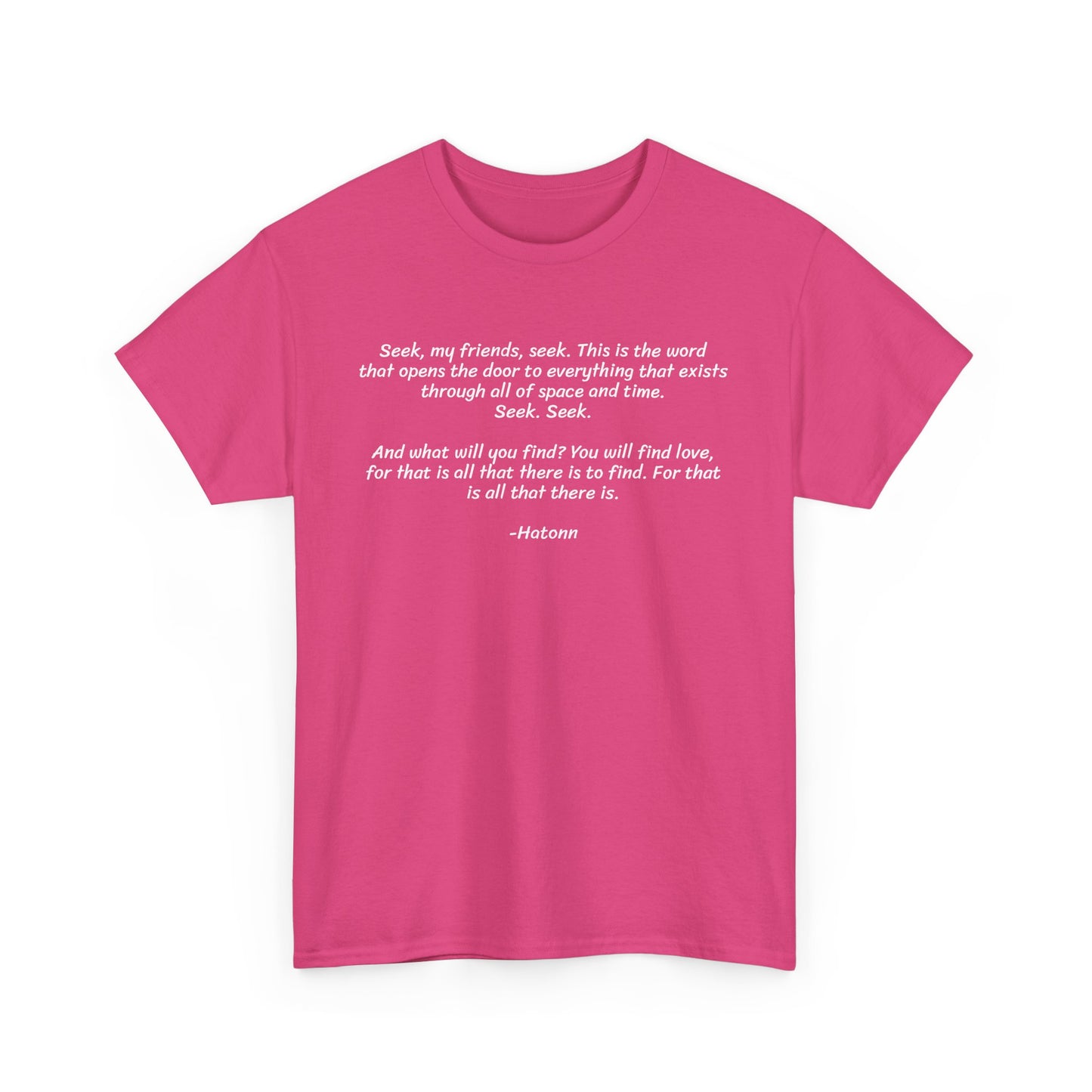 Seek My Friends, Seek. Because That is the Door to Everything, Spiritual T-Shirt