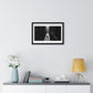 Black and White Photography, High-Contrast Cityscape II 'Designed by AI' Framed Print