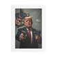 Gangster Donald Trump, Surrealist Art Print on Satin Canvas, Stretched