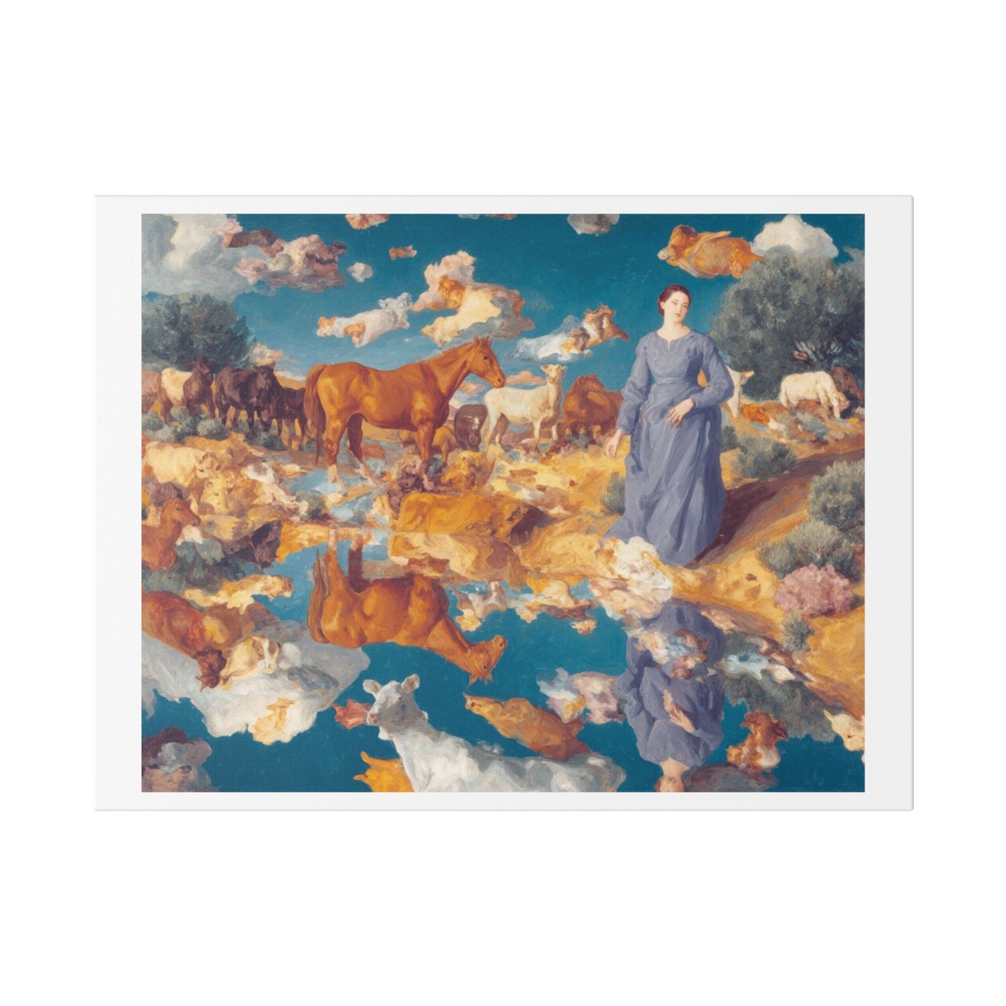 How the West Was Won VII 'Designed by AI' Canvas Art Print