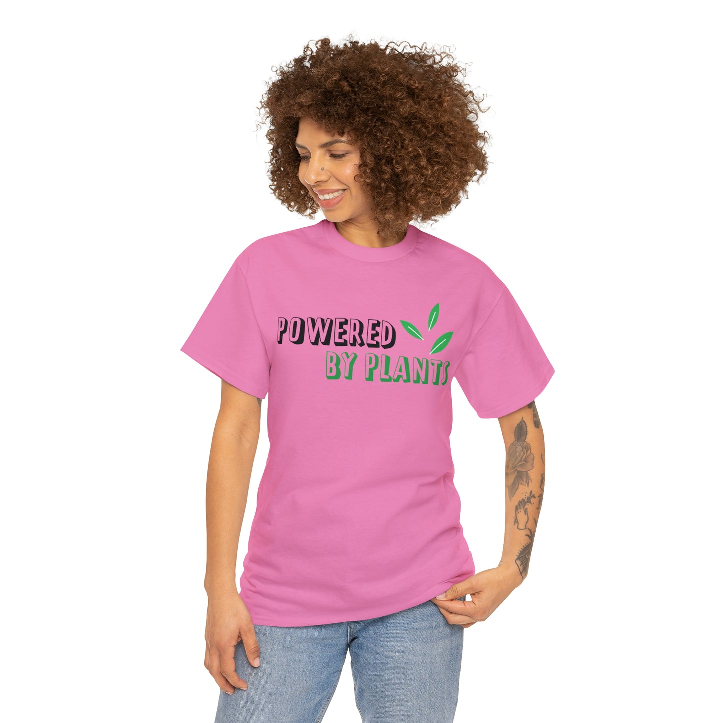 Powered By Plants Vegan T-Shirt Inspirational Unisex