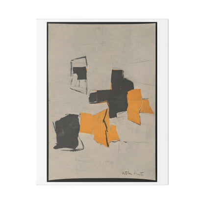 Exhibit (1958) by Esteban Vicente, from the Original, Canvas Art Print