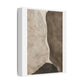Travertine and Taupe Monoliths, Decor Art Print on Satin Canvas, Stretched