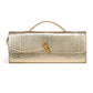 Leather American Retro Hand-Held Dinner Bag Baguette Clutch