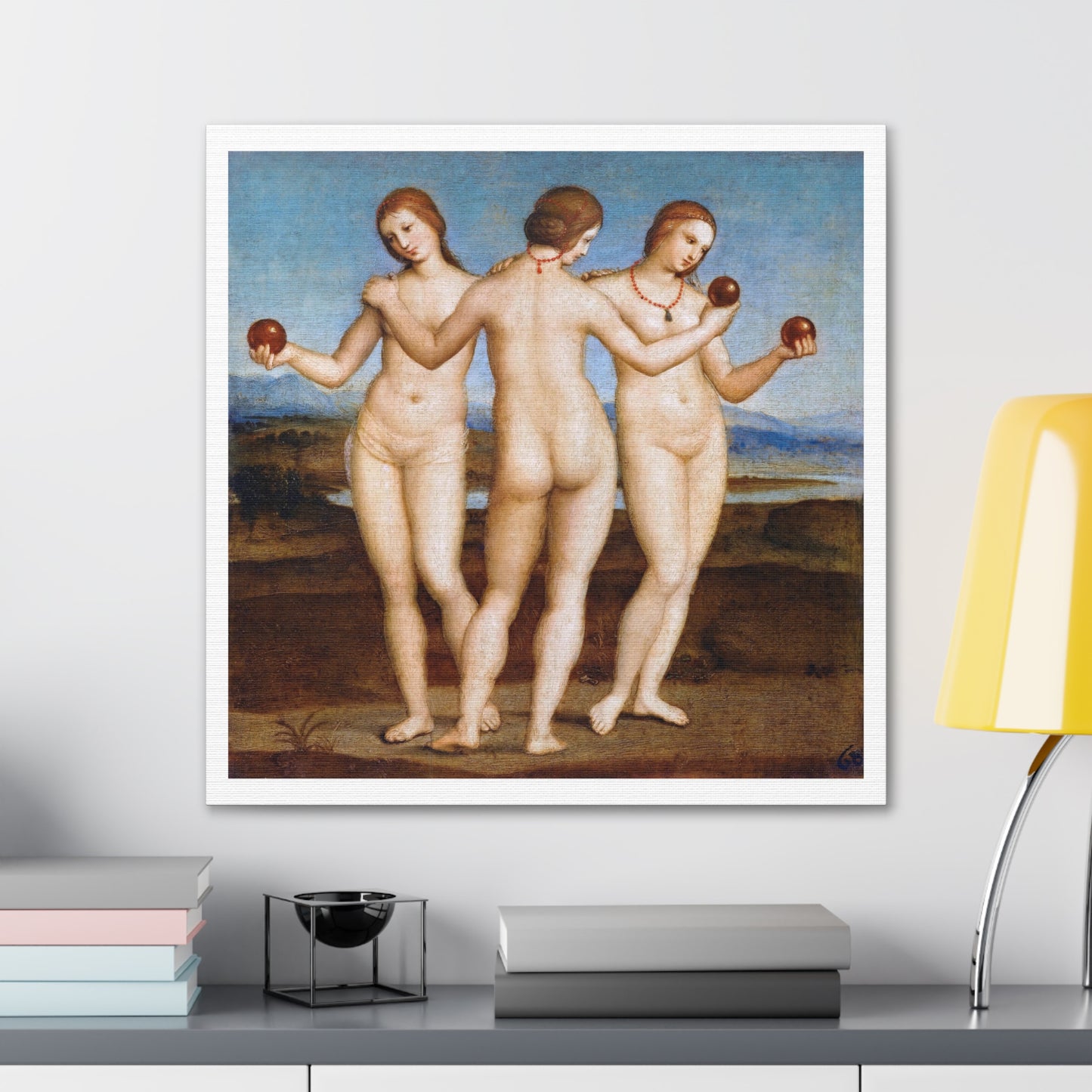 The Three Graces (1504) by Raphael, Canvas Art Print from the Original