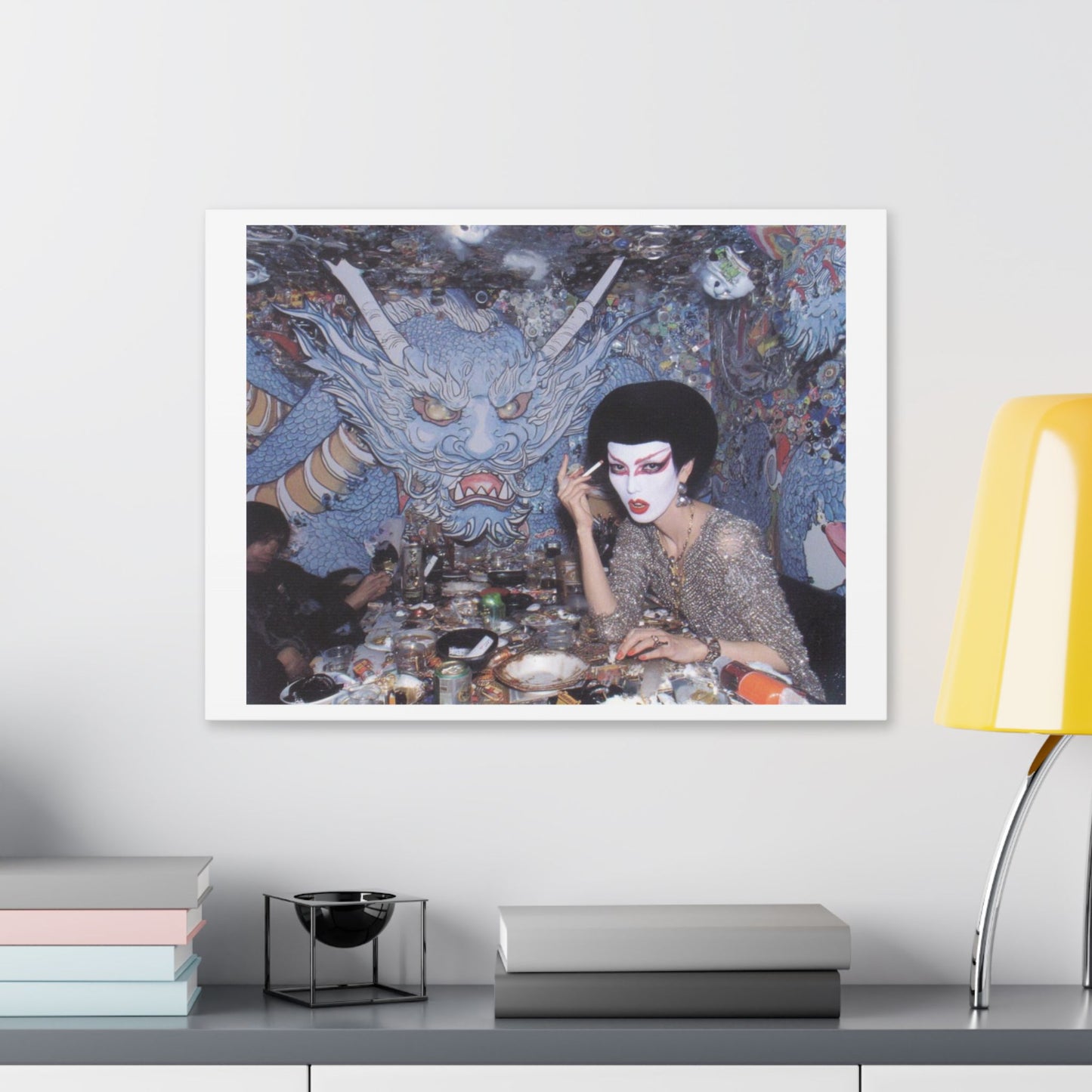 Psychedelic Japan V Abstract Art 'Designed by 'AI Canvas Art Print