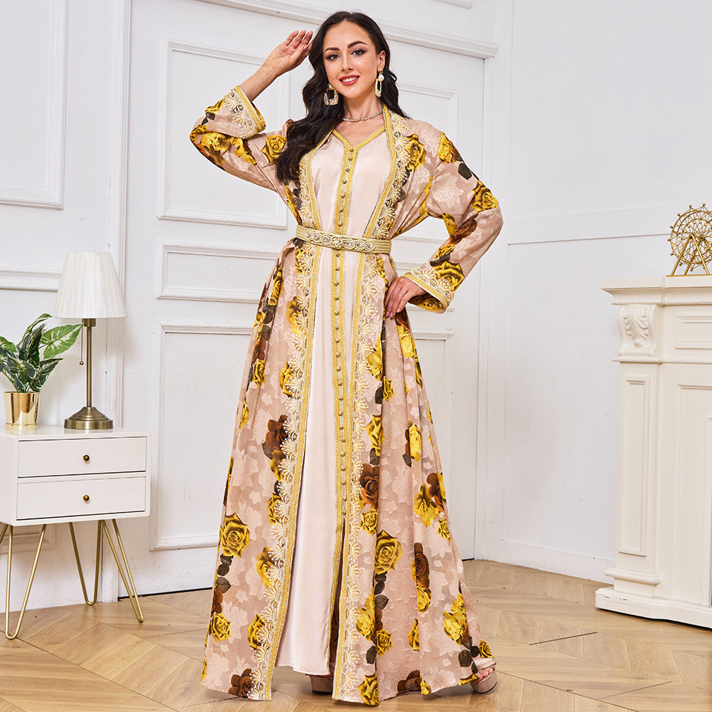 Vireous Women's Party Elegant Two-Piece Evening Gown