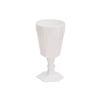 'White Jade' Sculpture Wine Goblet