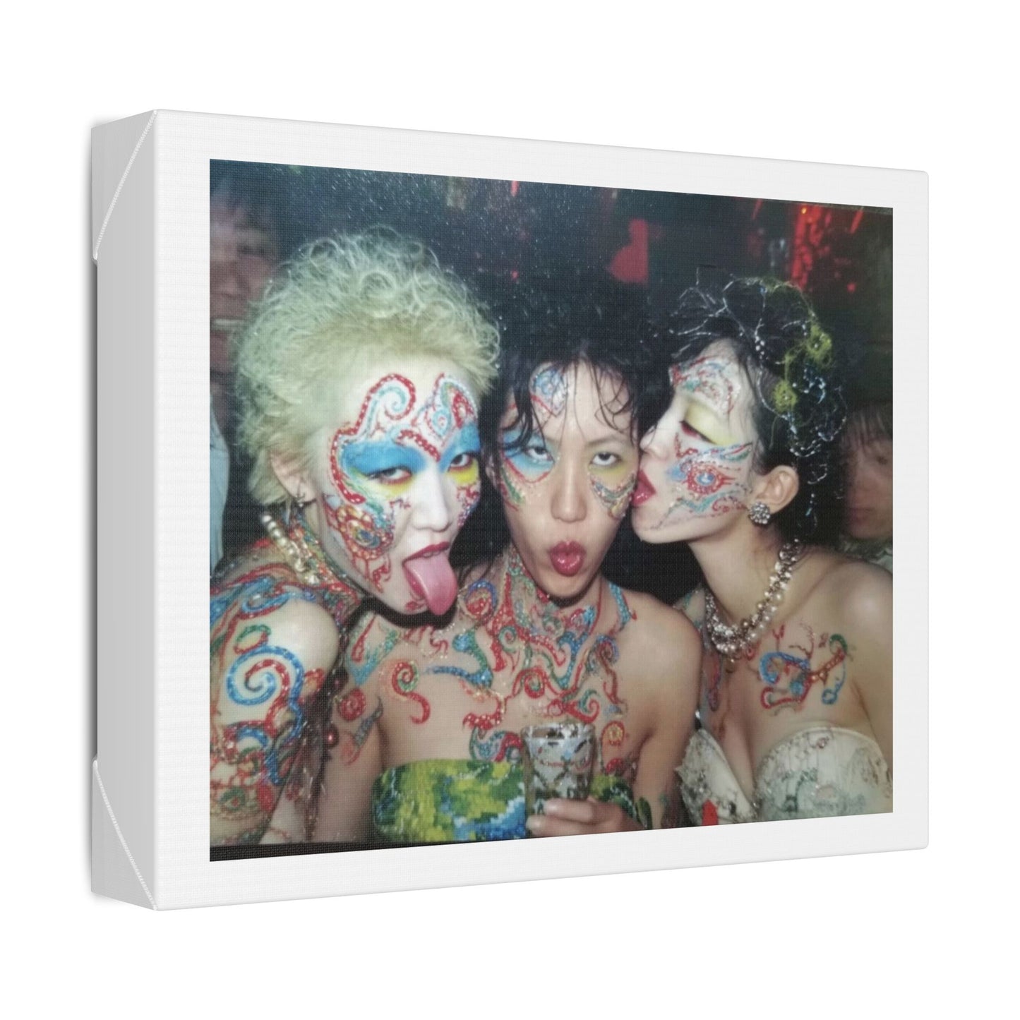 Psychedelic Japan III Abstract Art 'Designed by 'AI Canvas Art Print