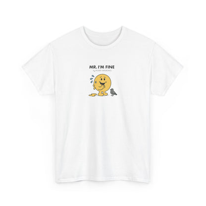 Mr I'm Fine, Funny Mr Men Cartoon Art T-Shirt