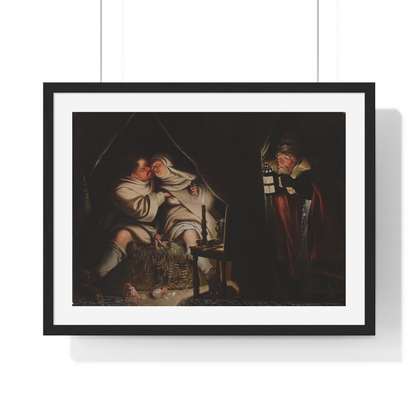 Satire on Celibacy (1600-1649) by Anonymous Artist, From the Original, Framed Print