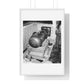 Atomic Bomb 'Little Boy' on Trailer Cradle, Before Being Loaded into Enola Gay's Bomb Bay, from the Original, Framed Print