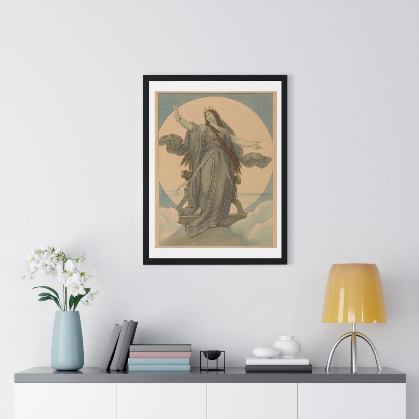 Queen of the Night (1864–1867) by Moritz von Schwind, from the Original, Framed Art Print