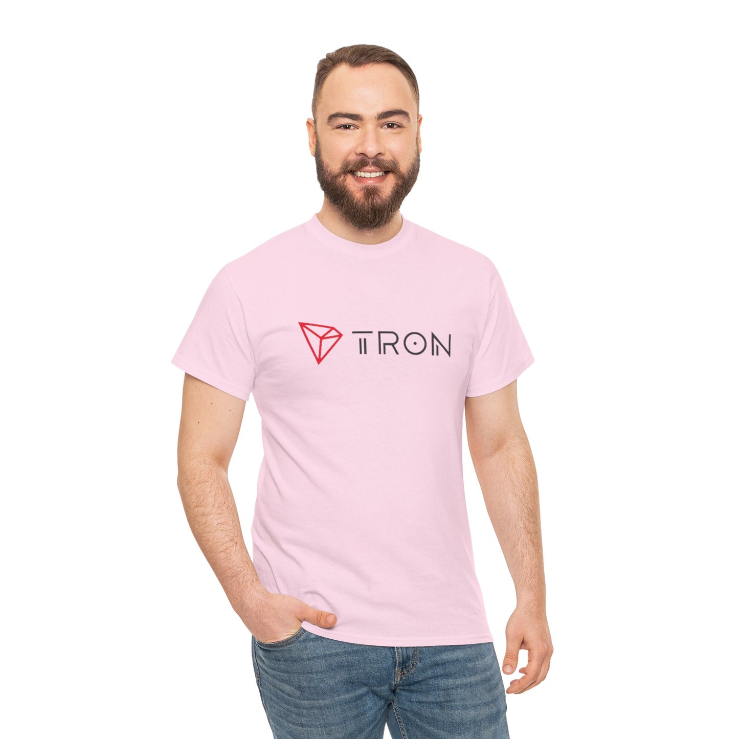 Tron (Blockchain) #TRX Crypto Unisex Heavy Cotton T-Shirt