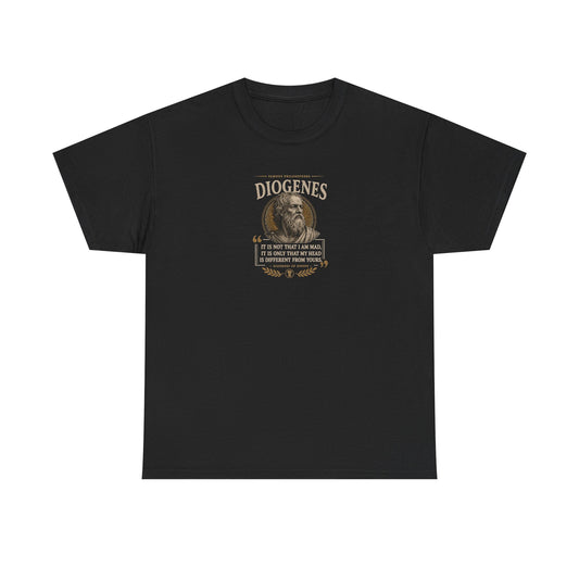 Diogenes of Sinope on Cosmopolitanism, Philosophy Tribute T-Shirt