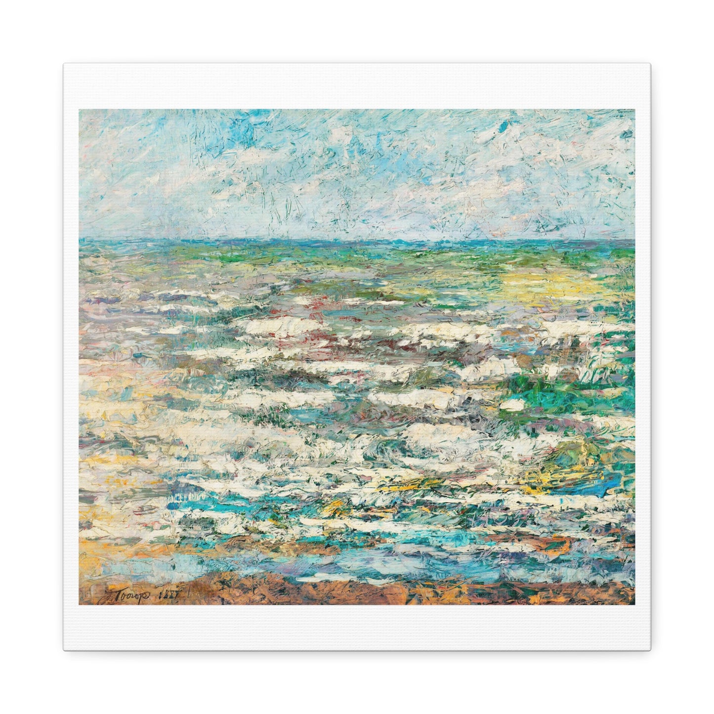 The Sea (1887) by Jan Toorop, from the Original, Print on Canvas