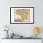 Antique Map of  Africa 'Kaart van Afrika' (circa 1690) by Carel Allard, from the Original, Framed Art Print