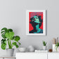 Teenager Art Portrait 'Designed by AI' Wooden Framed Print