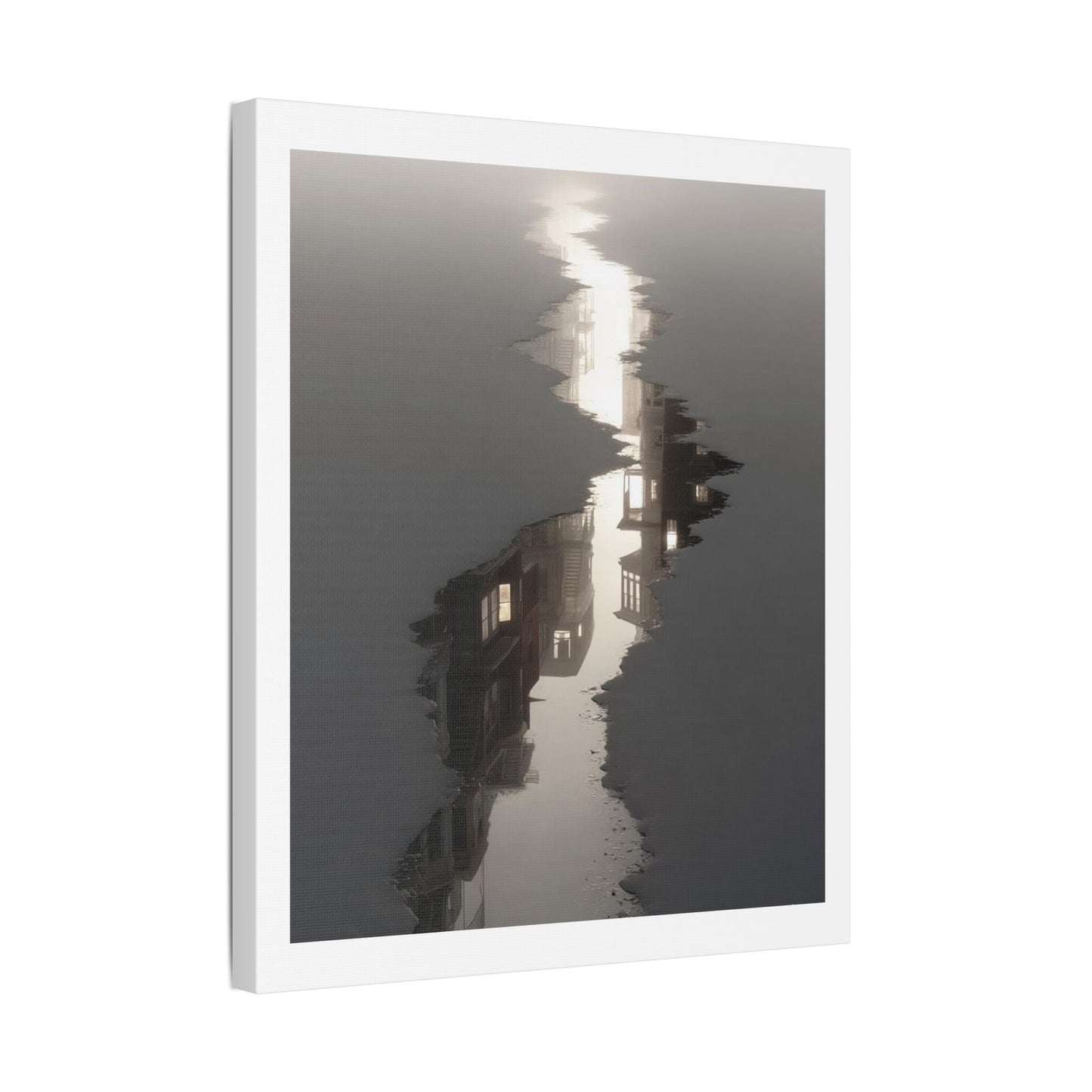 Illusion of Physical Reality 'Designed by AI' Art Print on Canvas