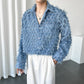 Men's Fashion Fringe Long Sleeve Shirt Jacket