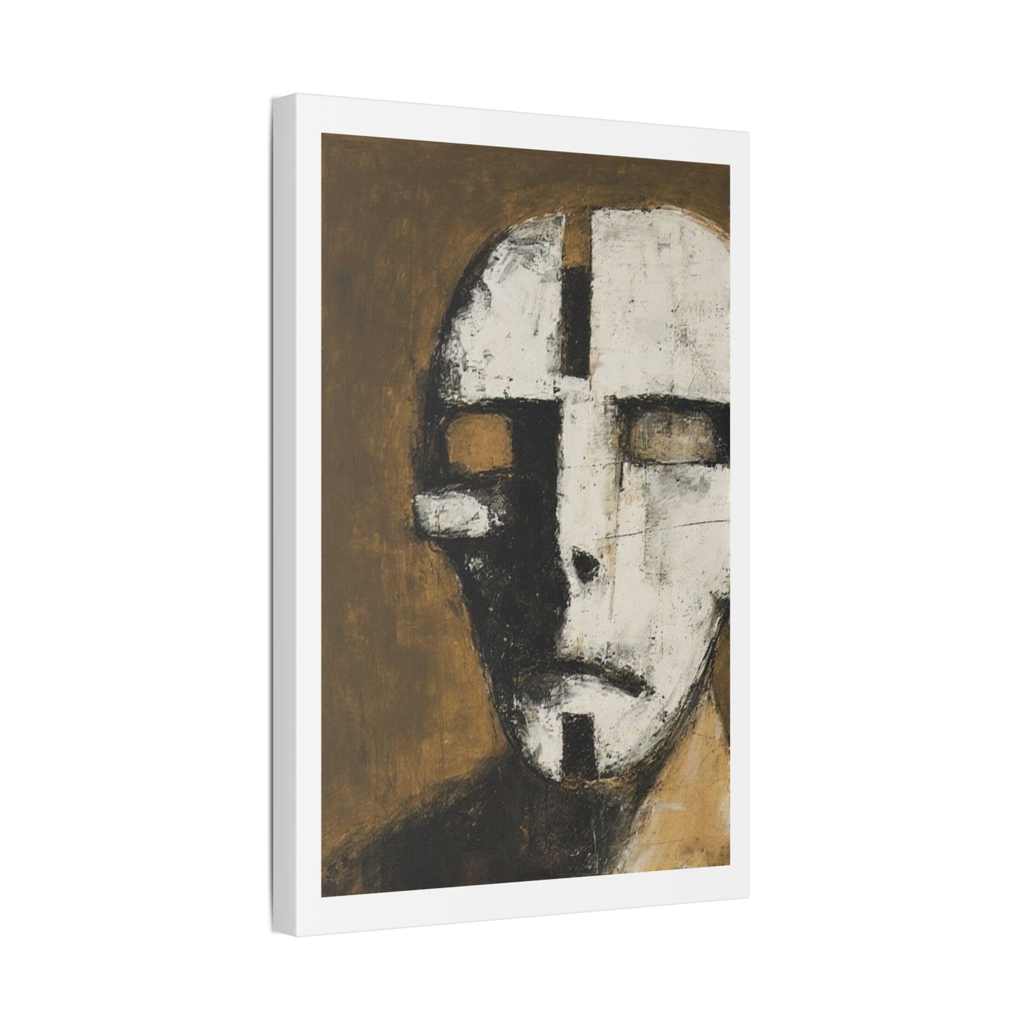 Brutalist Portrait Art II 'Designed by AI' Canvas Art Print